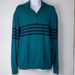 Nautica Green & Blue long sleeve sweater 2XL